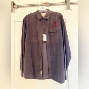Vintage Alabama Weatherproof Gray Corduroy Shirt